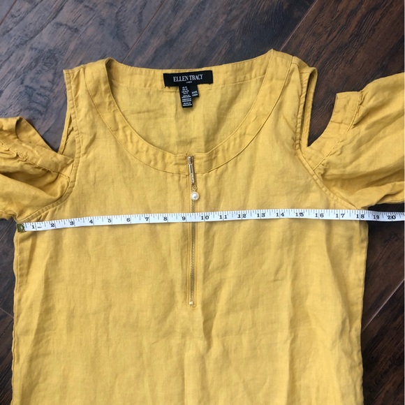 Ellen Tracy Linen Blouse - Picture 7 of 8